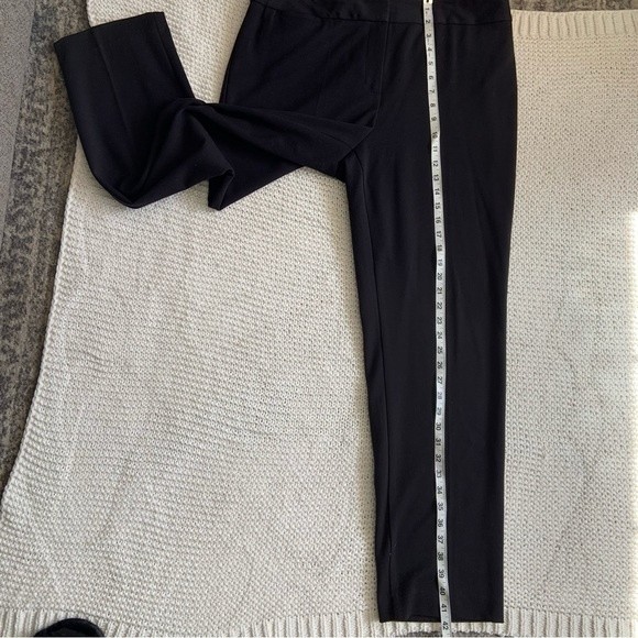 Talbots Black Women's Dress Flat Front Trousers Straight Leg Pants Size 14 - Picture 11 of 13